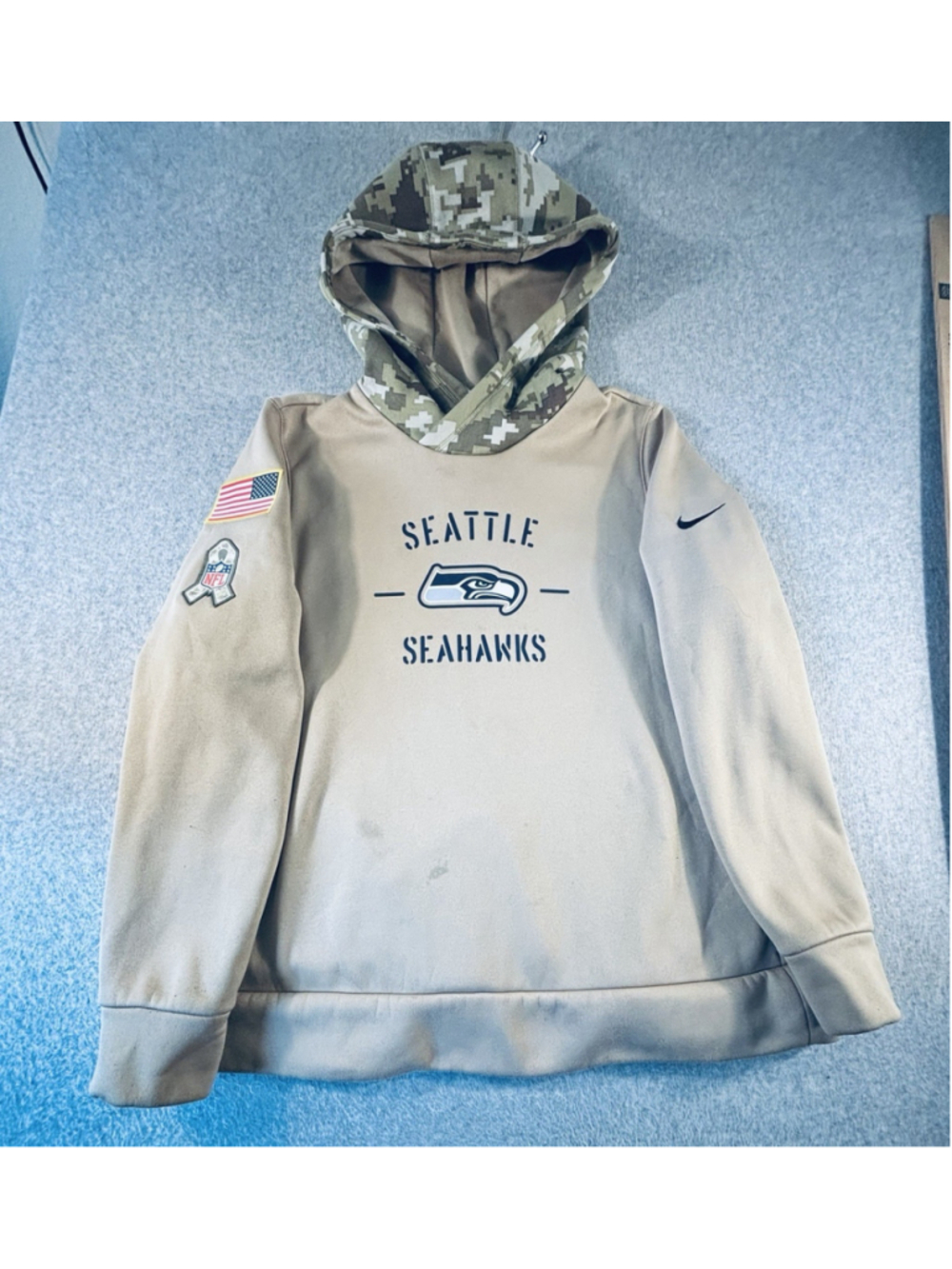 2019 Nike Seattle Seahawks Salute to Service Dri-FIT Hoodie Men’s 2XL